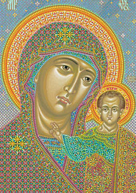 Казанская икона Божией Матери, иконописец Юрий Кузнецов