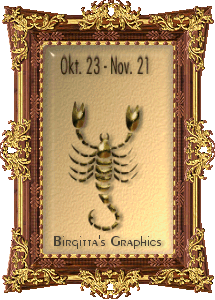 Scorpio (October 23, 24 to November 22)